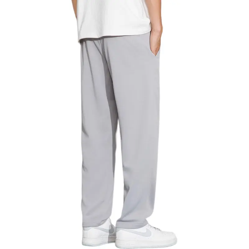 Tonlion Casual Pants Unisex Light Gray-0