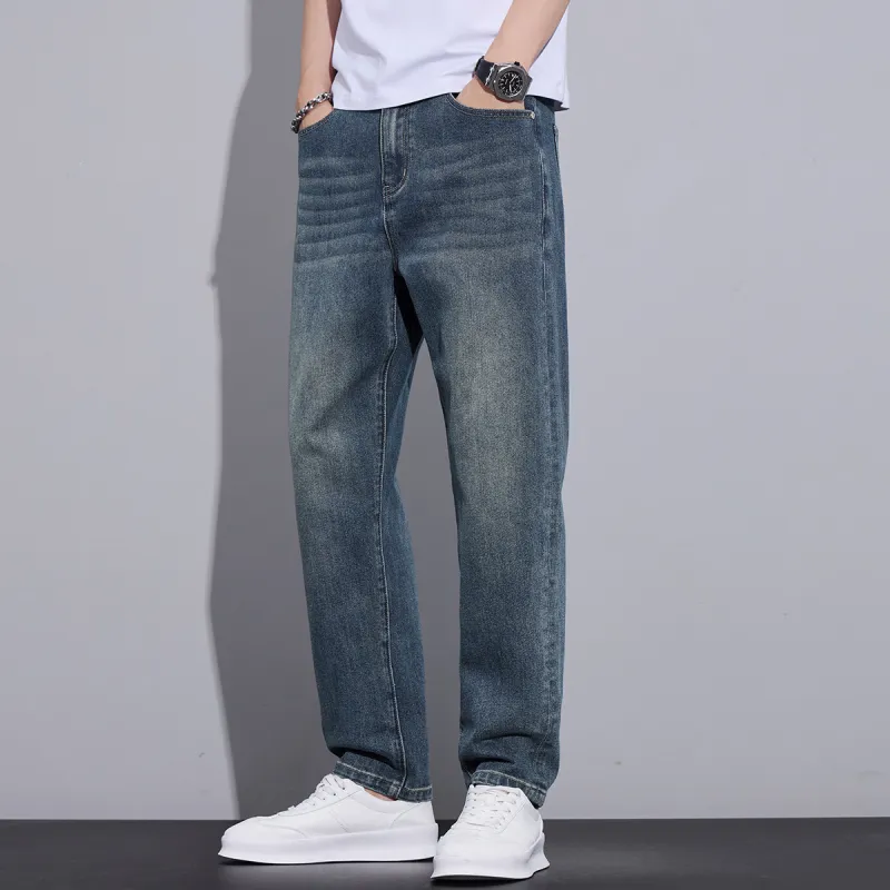Tonlion Jeans Unisex Vintage Blue-5