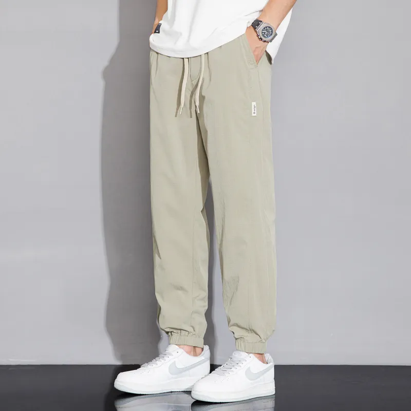 Tonlion Casual Pants Unisex Army Green-3