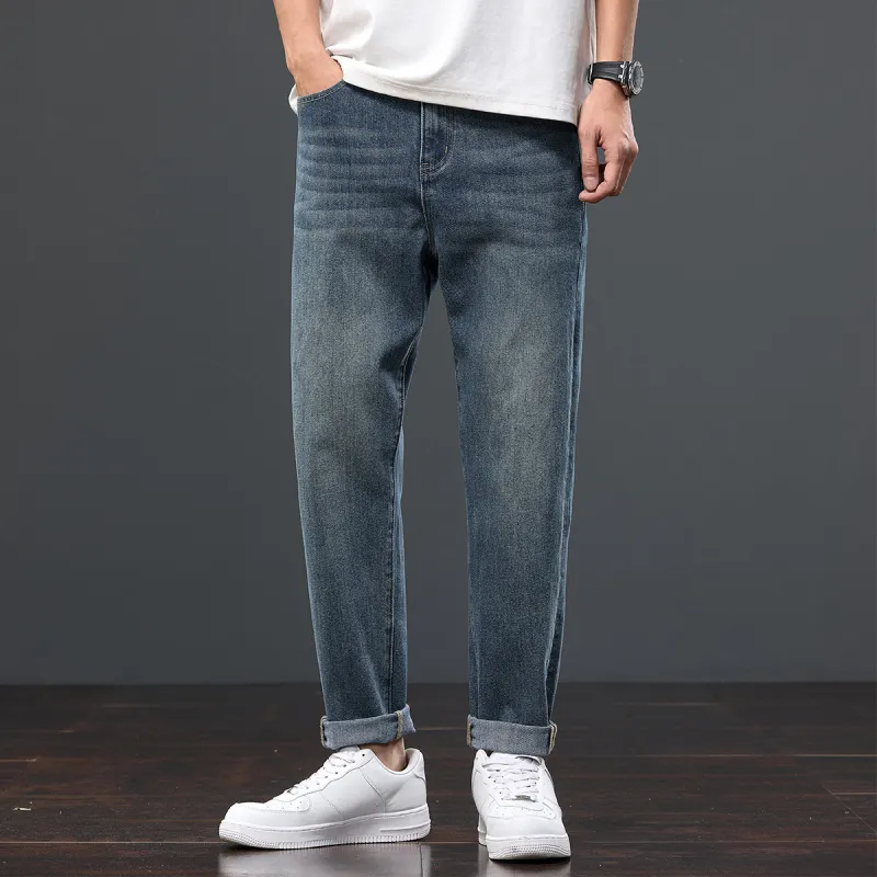 Tonlion Jeans Unisex Vintage Blue-3