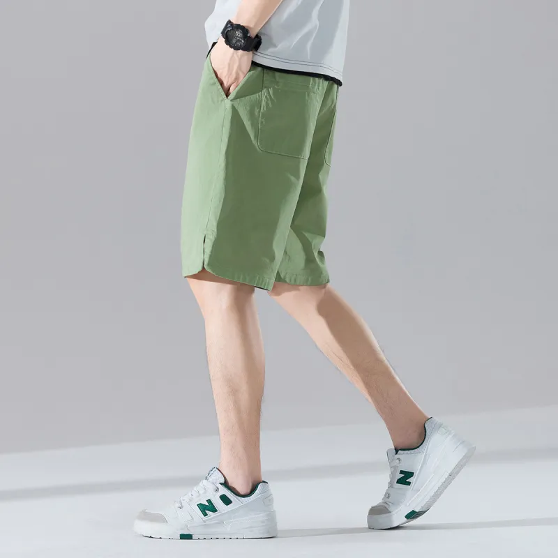 Tonlion Casual Shorts Men's Avocado Green-5