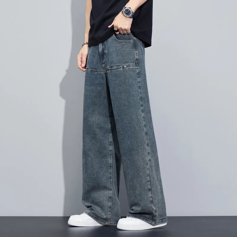 Tonlion Jeans Unisex Vintage Blue-7