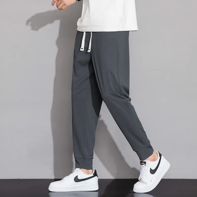 Tonlion Casual Pants Unisex Dark Gray-6