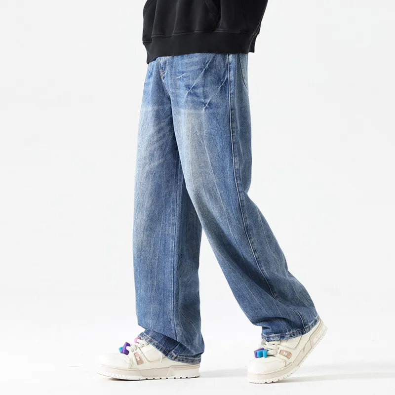 Tonlion Jeans Unisex Medium Blue-5