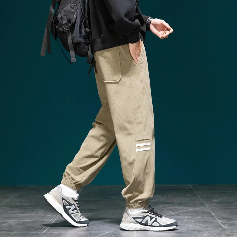 Tonlion Casual Pants Unisex Light Army Green-6