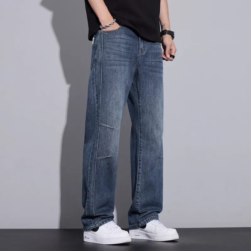 Tonlion Jeans Unisex Medium Blue-4