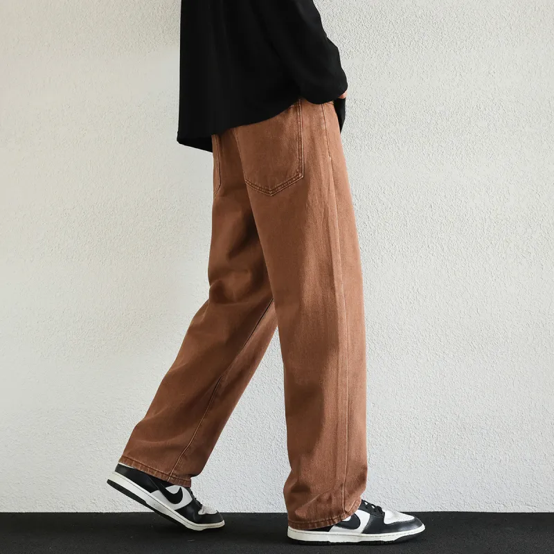 Tonlion Jeans Unisex Coffee-5