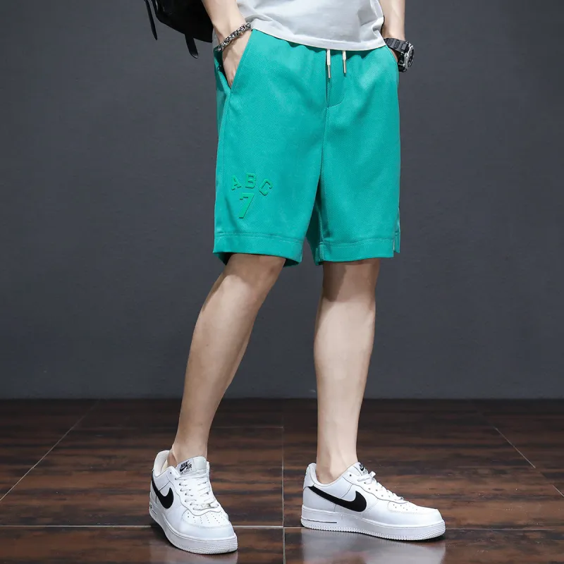 Tonlion Casual Shorts Men's Turquoise-5