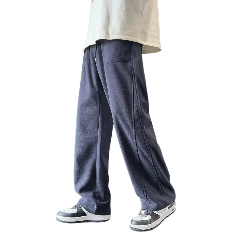 Tonlion Casual Pants Unisex Royal Blue-4