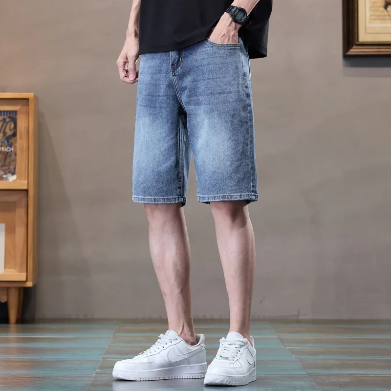 Tonlion Denim Shorts Unisex Dark Blue-3