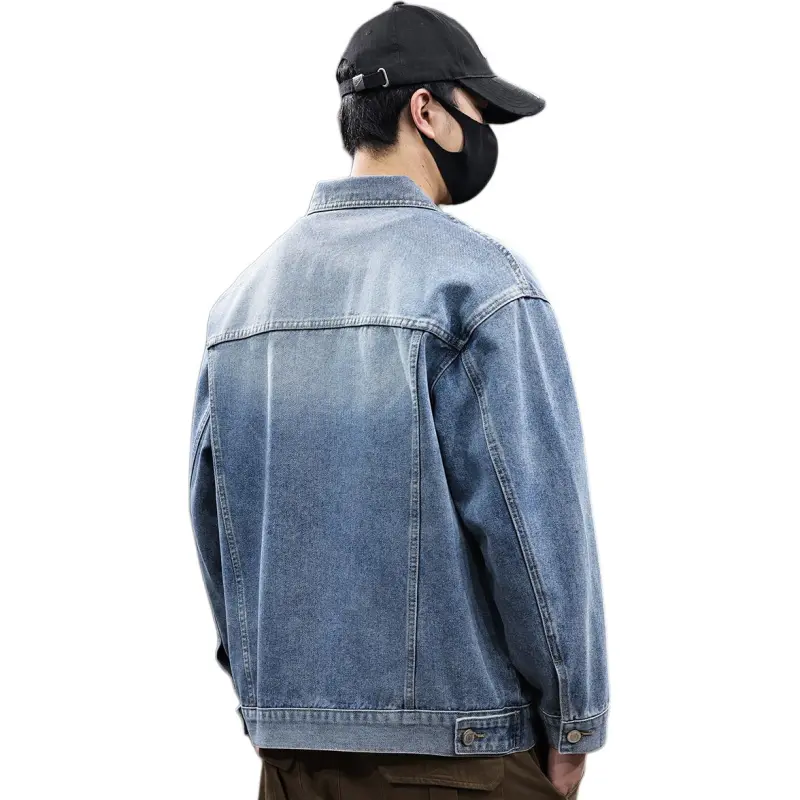 Tonlion Denim Jacket Unisex Vintage Blue-1