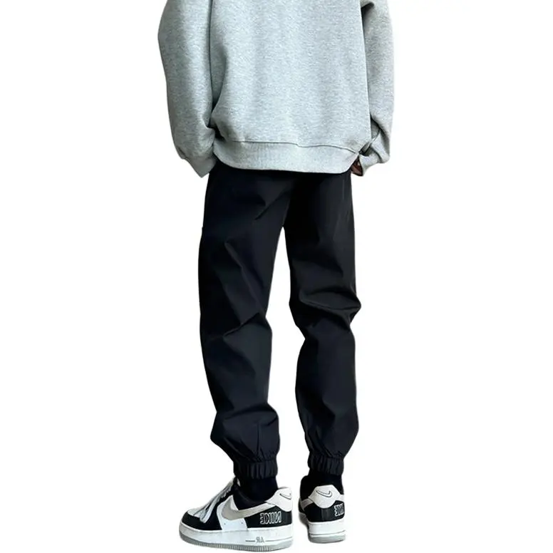 Tonlion Casual Pants Unisex Black-10