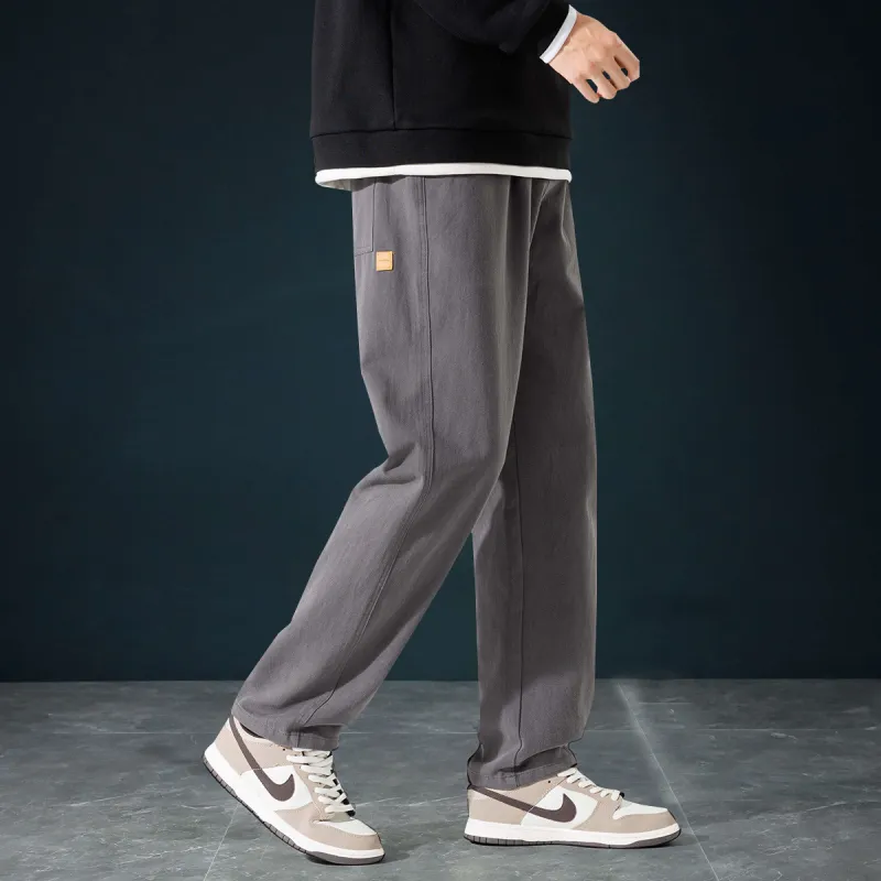 Tonlion Casual Pants Unisex Dark Gray-2