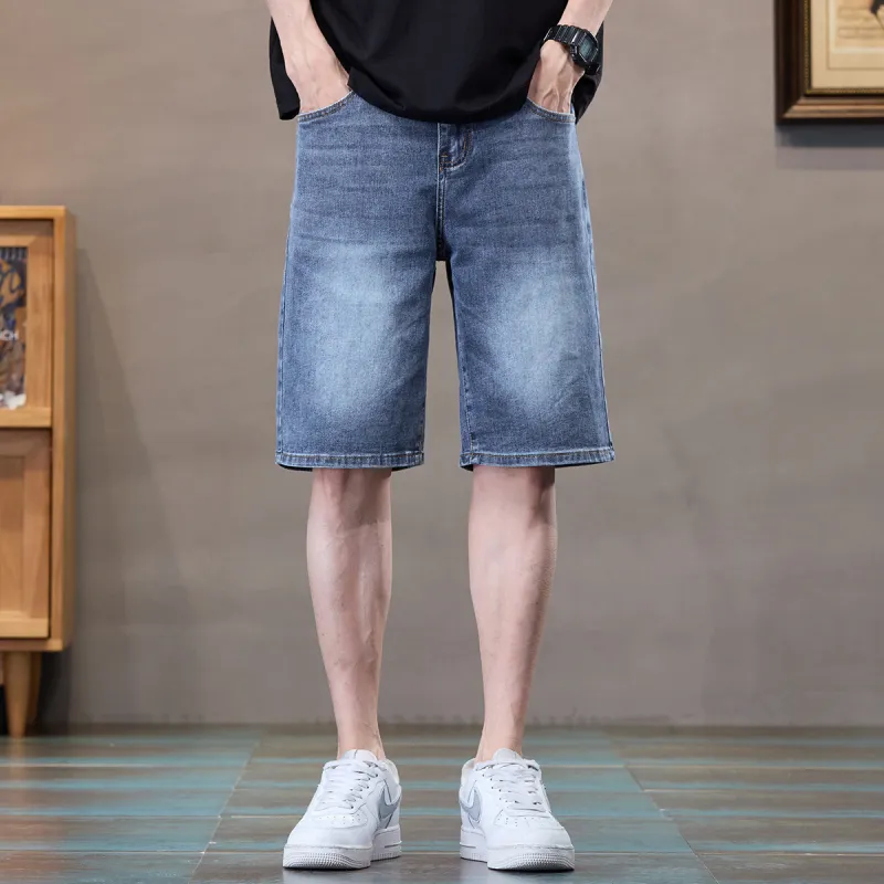 Tonlion Denim Shorts Unisex Dark Blue-2