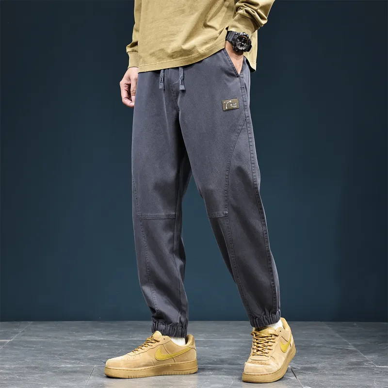 Tonlion Casual Pants Unisex Dark Gray-4