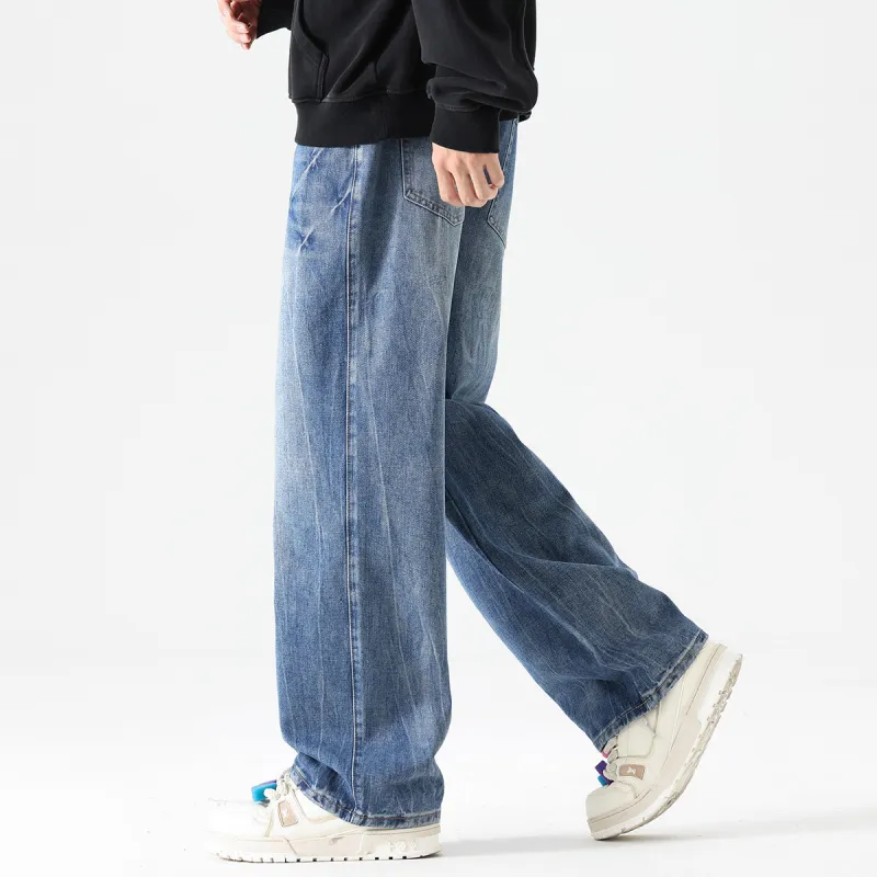 Tonlion Jeans Unisex Medium Blue-4