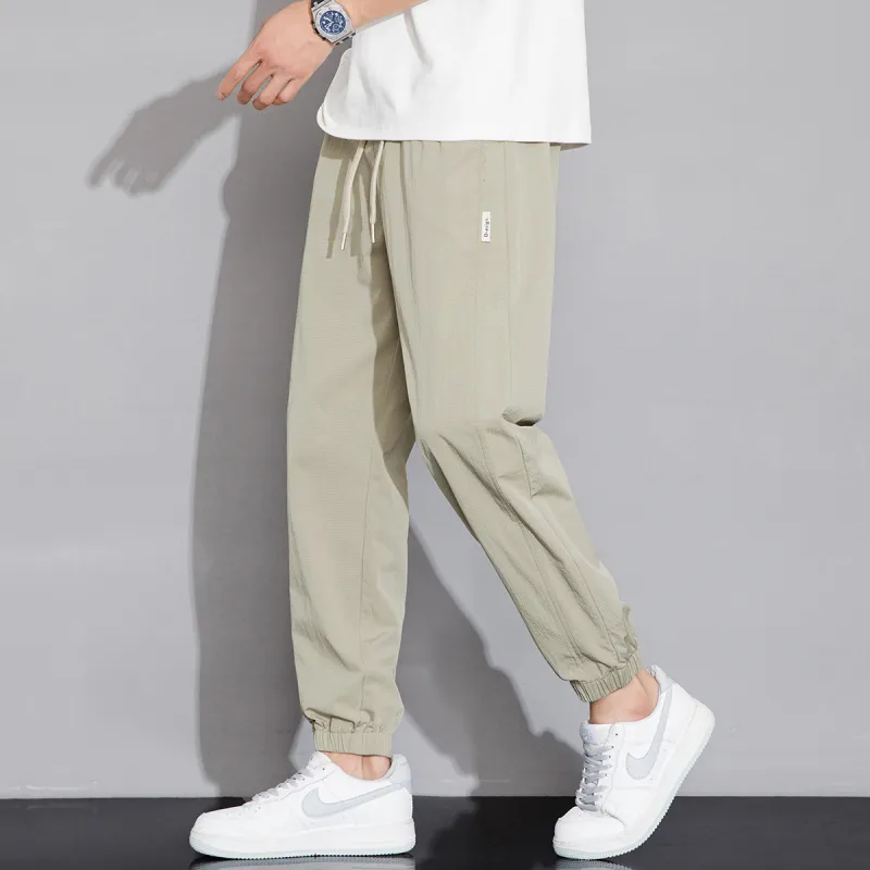 Tonlion Casual Pants Unisex Army Green-6