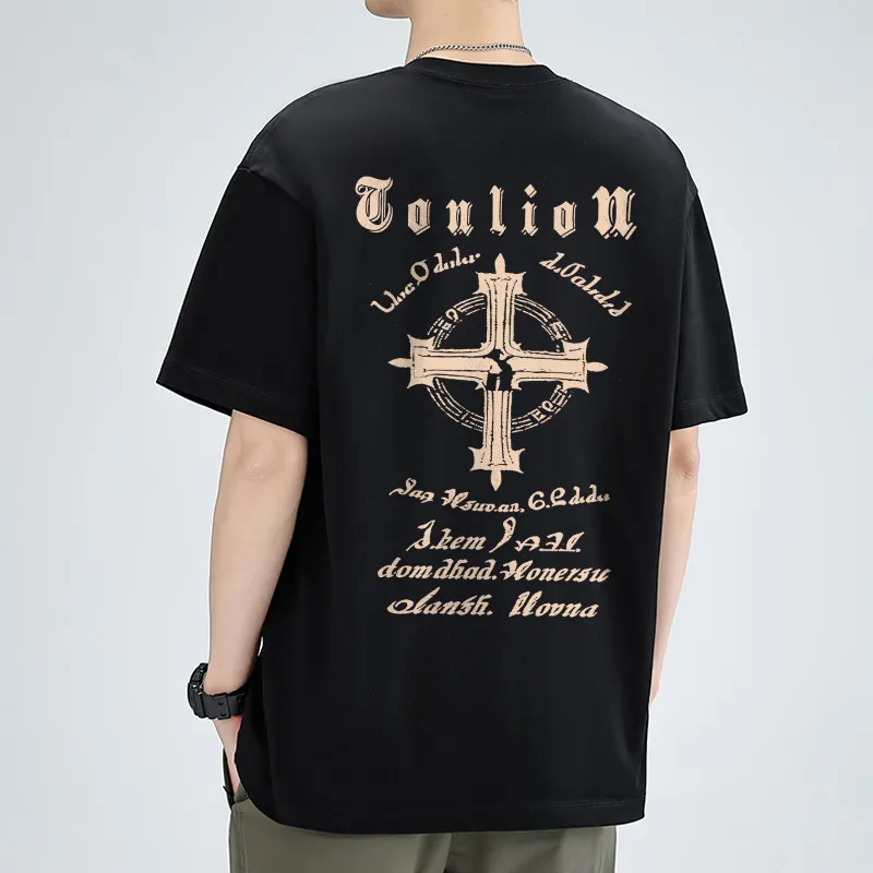 Tonlion T Shirts Unisex-4