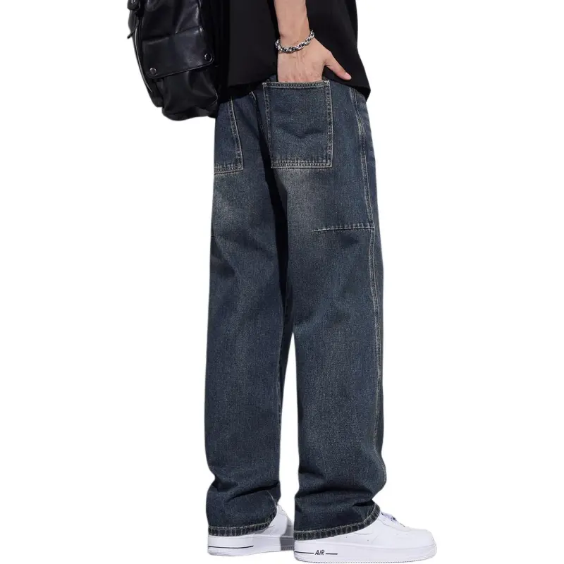 Tonlion Jeans Unisex Vintage Blue-1