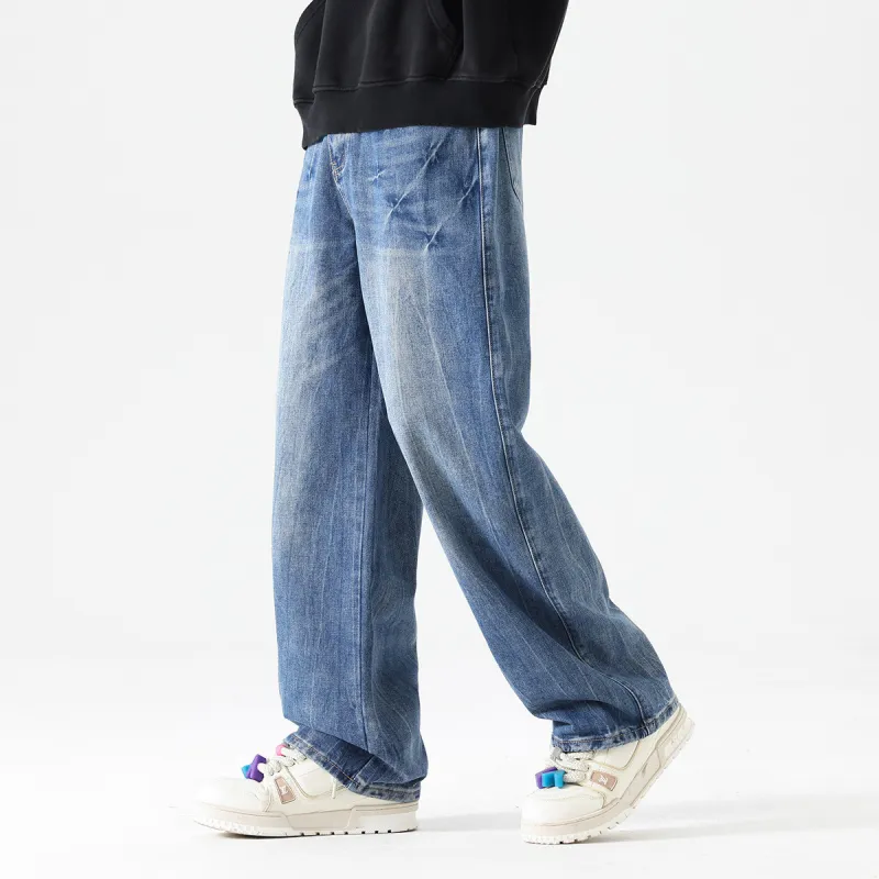 Tonlion Jeans Unisex Medium Blue-3