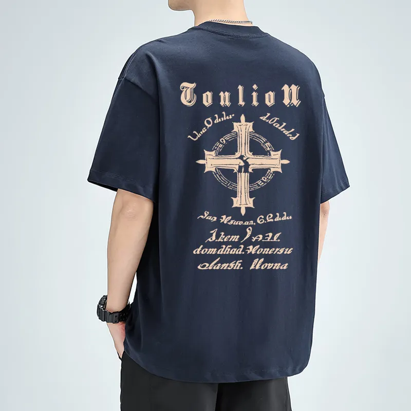 Tonlion T Shirts Unisex-9