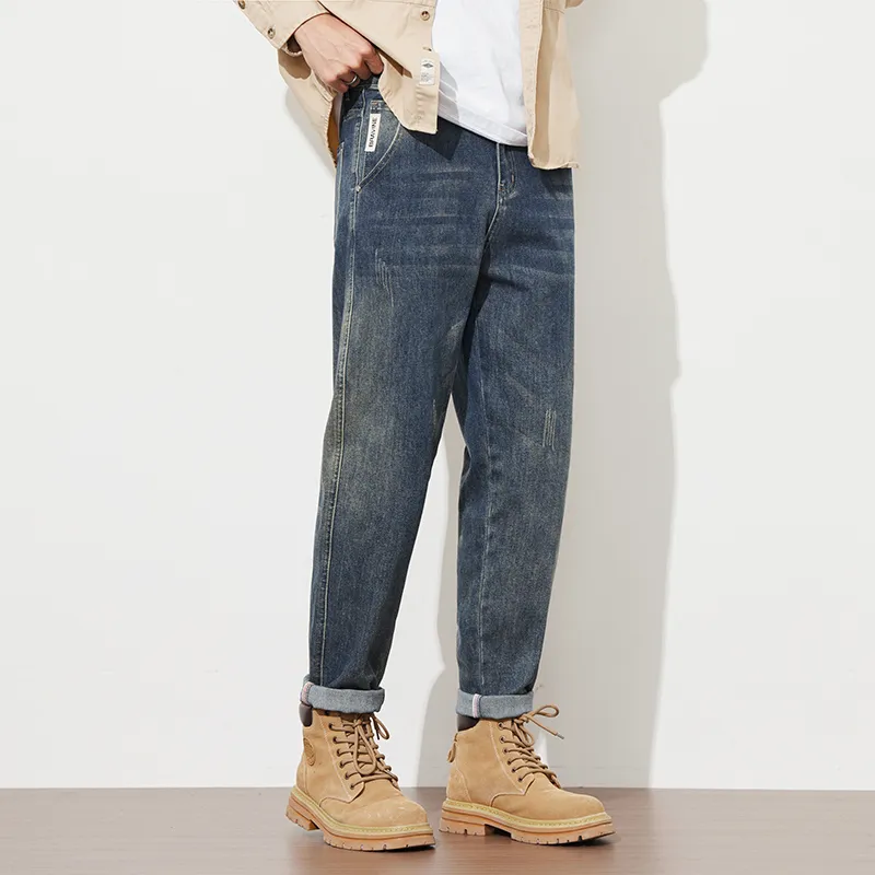 Tonlion Jeans Unisex Vintage Blue-8