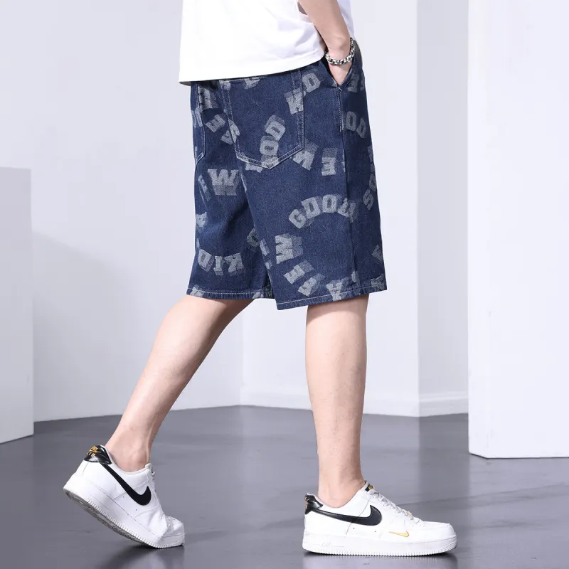 Tonlion Denim Shorts Unisex Blue Tone-2