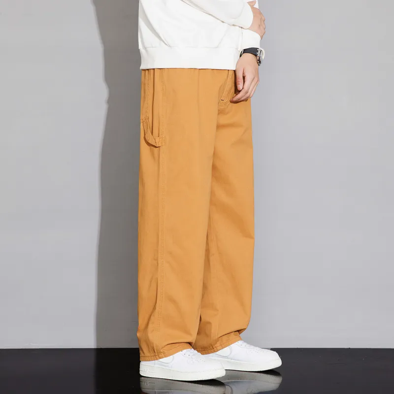 Tonlion Jeans Unisex Brown Yellow-6