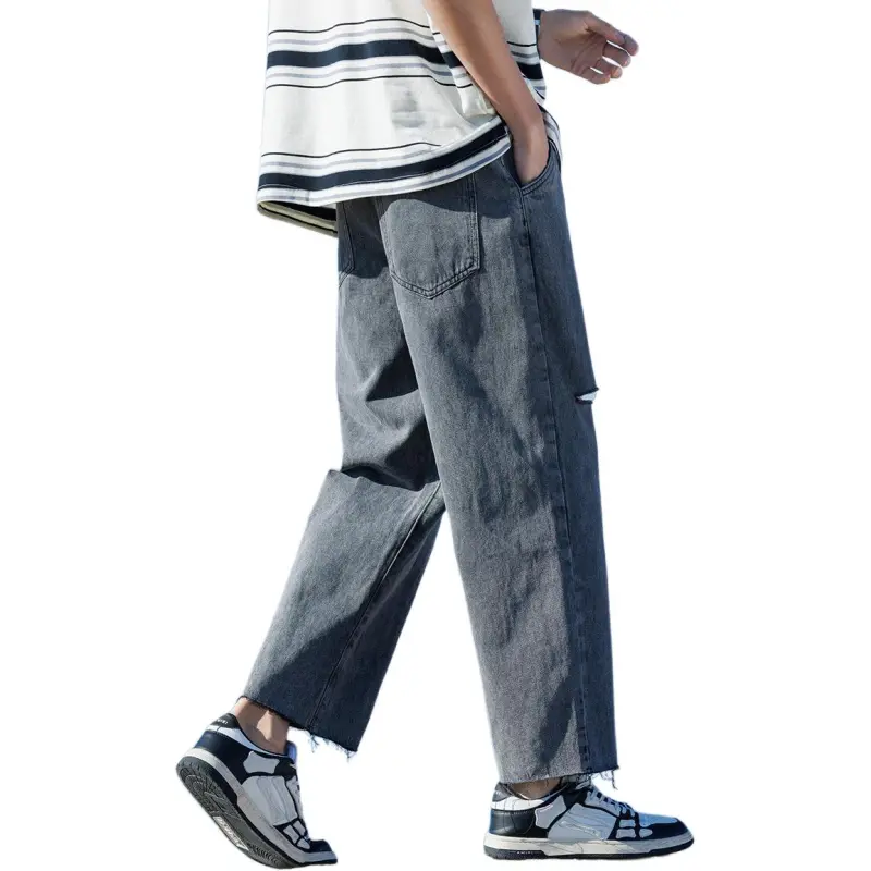 Tonlion Jeans Unisex Black Gray Color-0