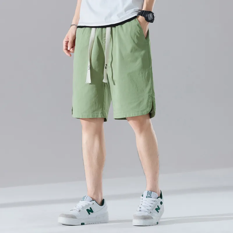 Tonlion Casual Shorts Men's Avocado Green-6