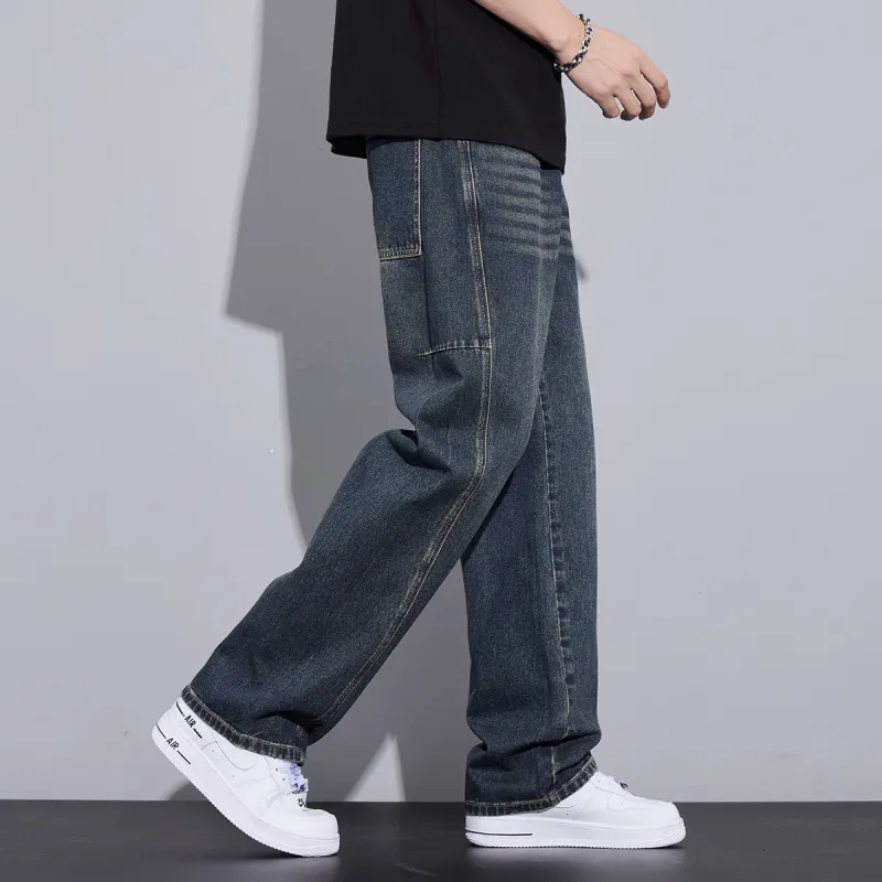 Tonlion Jeans Unisex Vintage Blue-6