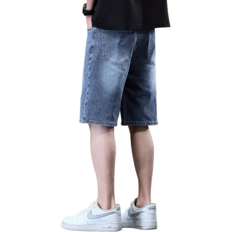 Tonlion Denim Shorts Unisex Dark Blue-1