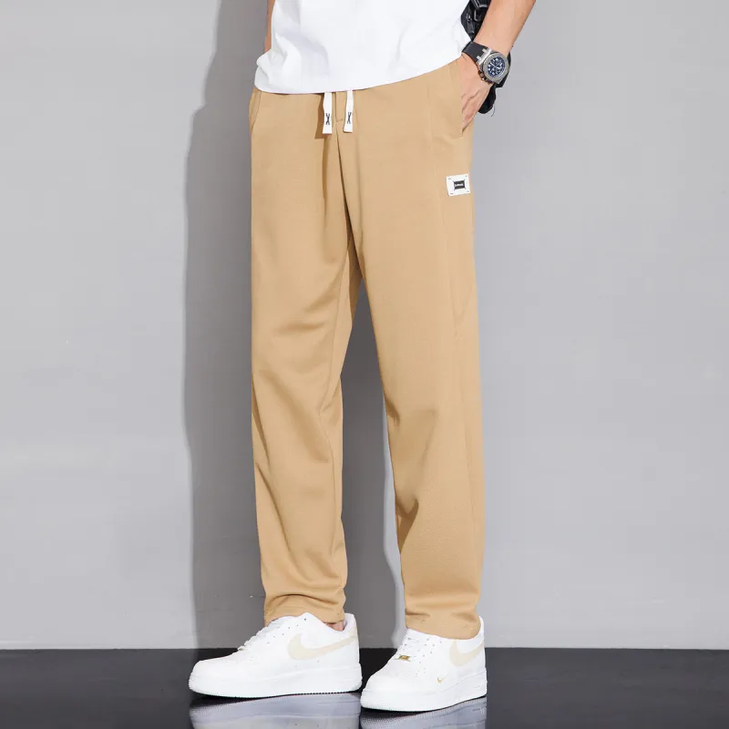 Tonlion Casual Pants Men's Dark Khaki-4