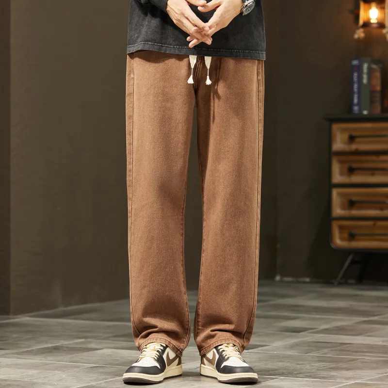 Tonlion Jeans Unisex Coffee-3