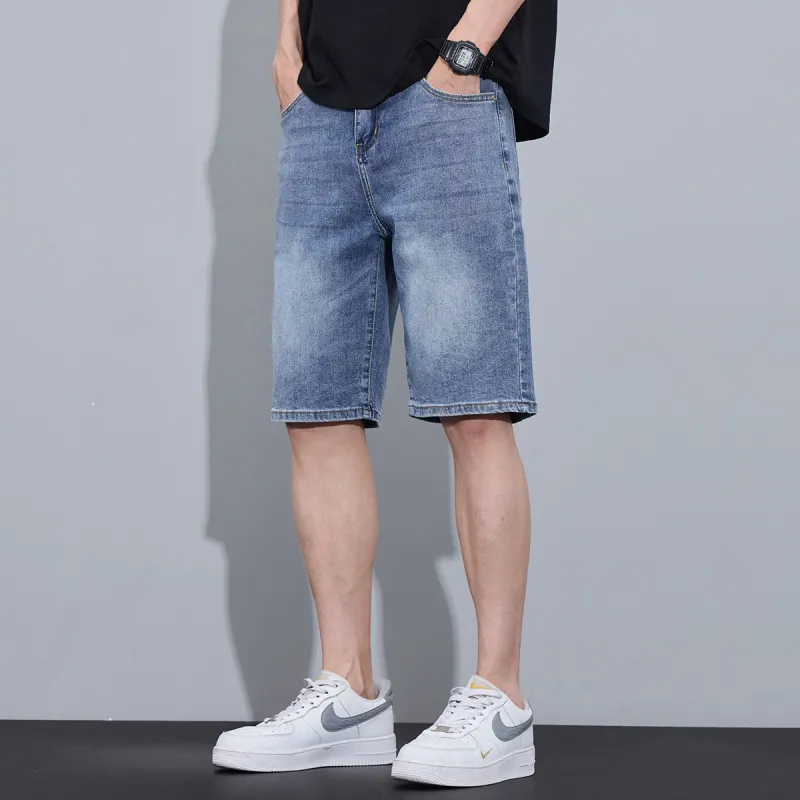 Tonlion Denim Shorts Unisex Dark Blue-7