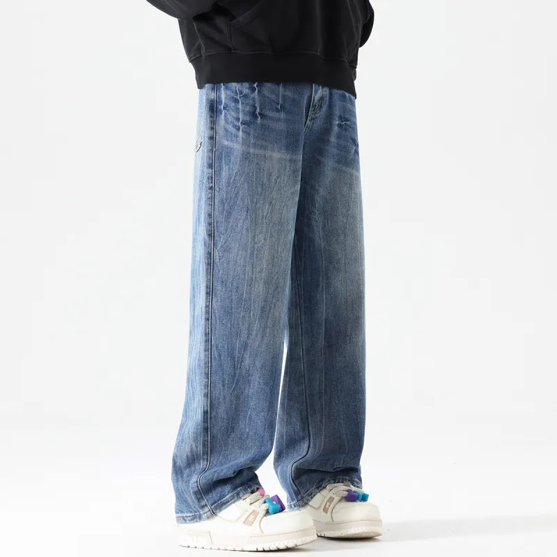 Tonlion Jeans Unisex Medium Blue-6