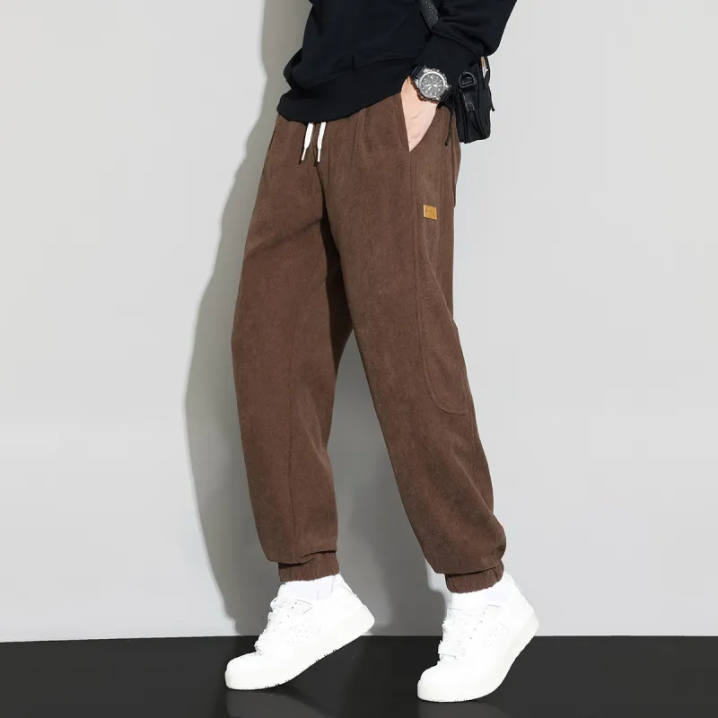 Tonlion Casual Pants Unisex Camel-5