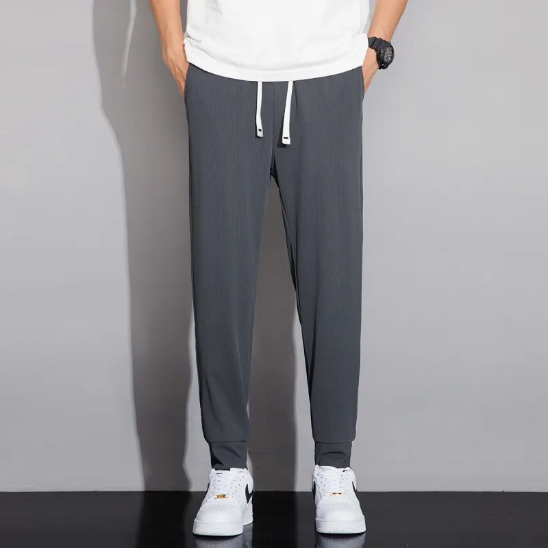 Tonlion Casual Pants Unisex Dark Gray-3