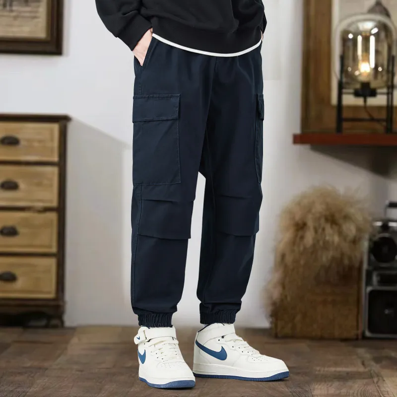 Tonlion Casual Pants Unisex Royal Blue-5