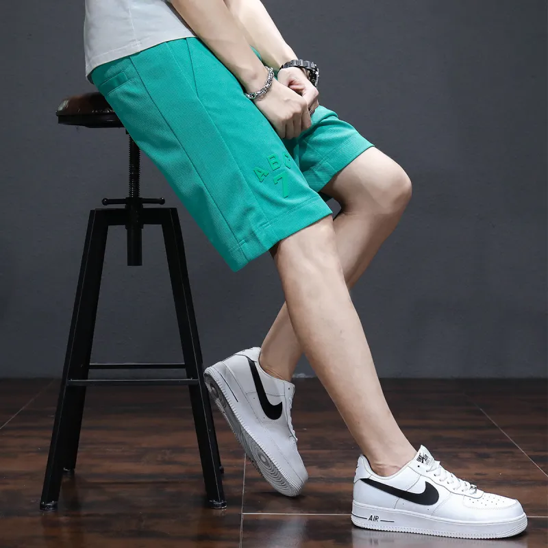 Tonlion Casual Shorts Men's Turquoise-6