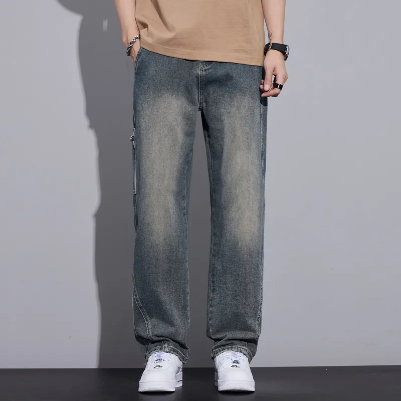 Tonlion Jeans Unisex Vintage Blue-5