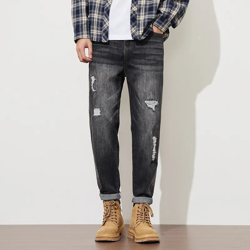 Tonlion Jeans Unisex Smoke Gray-5
