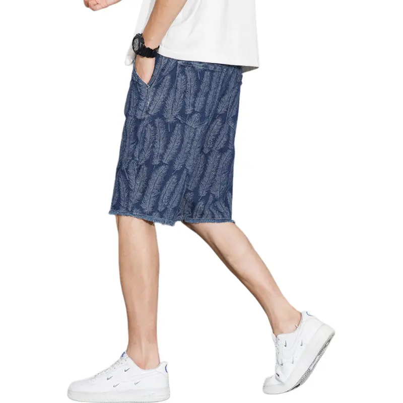 Tonlion Denim Shorts Unisex Blue Tone-1