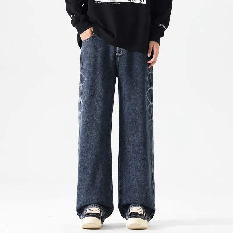 Tonlion Jeans Unisex Vintage Blue-2