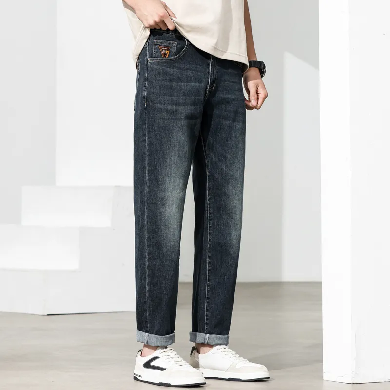 Tonlion Jeans Unisex Blue Gray-5