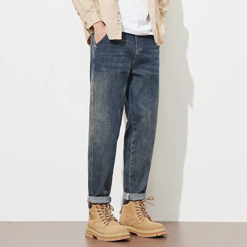 Tonlion Jeans Unisex Vintage Blue-6