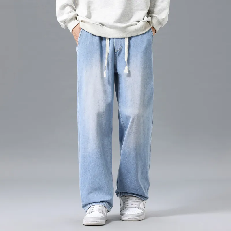 Tonlion Jeans Unisex Moon White Blue-4