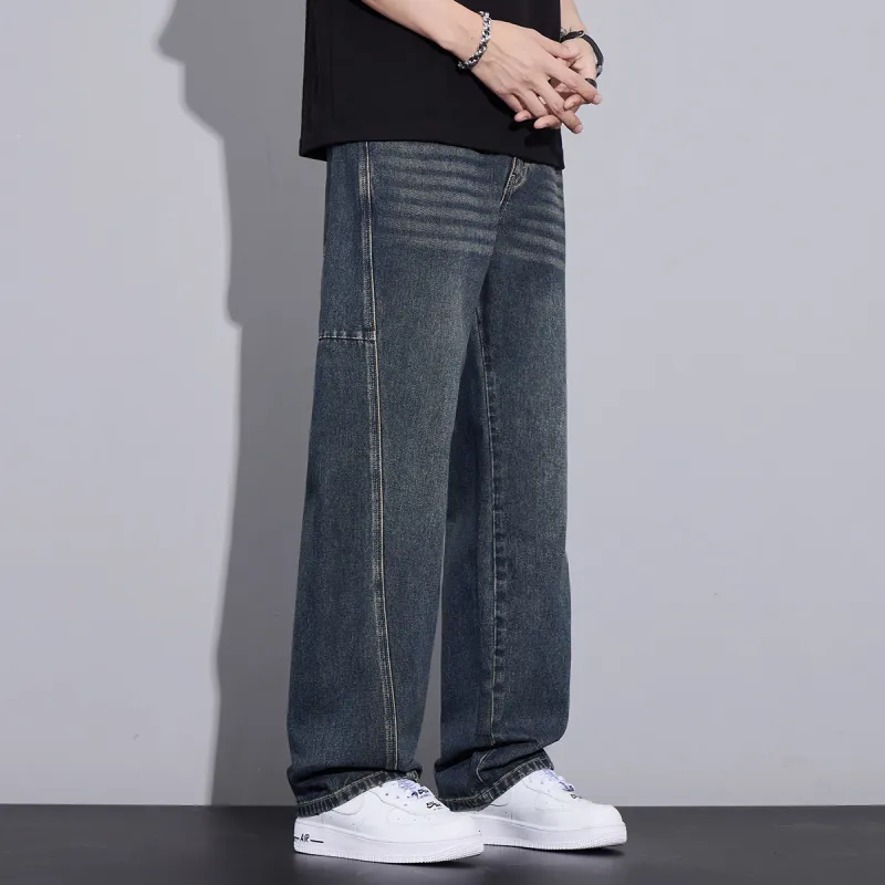 Tonlion Jeans Unisex Vintage Blue-5