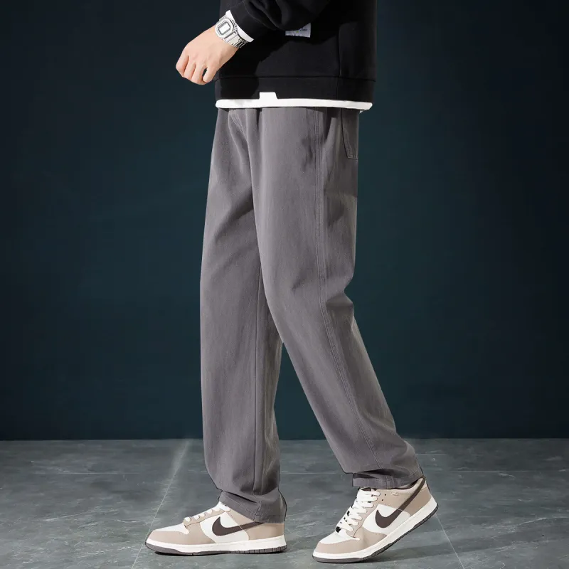 Tonlion Casual Pants Unisex Dark Gray-4