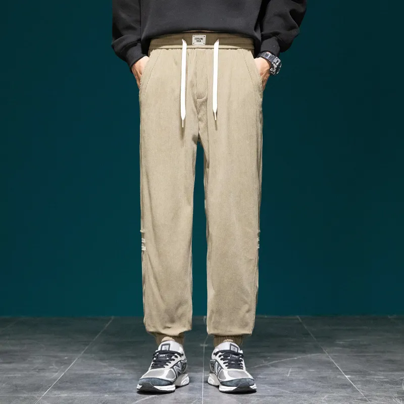 Tonlion Casual Pants Unisex Light Army Green-3